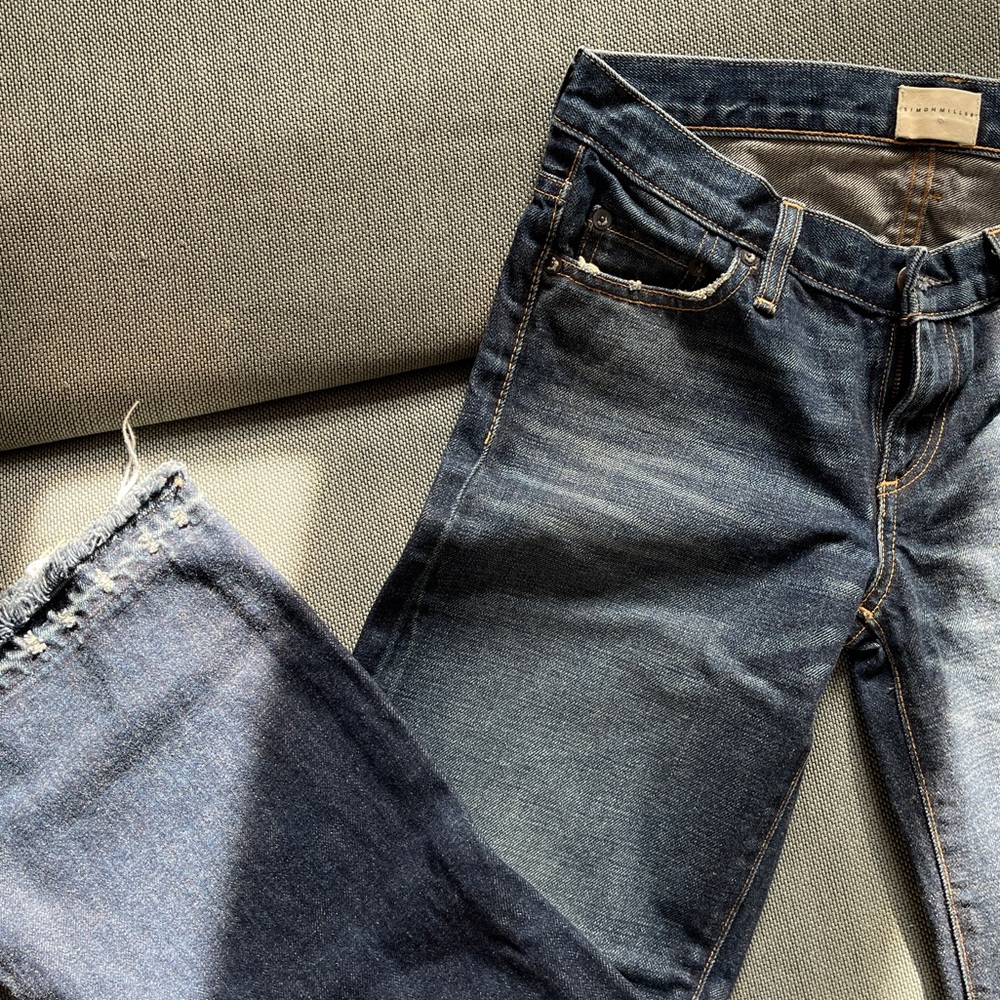 Simon Miller crop wide leg denim